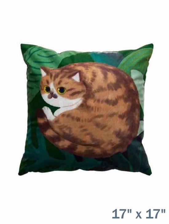 Scottish Fold Print Cushion and Filler 